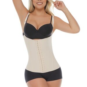 jholui Beige Shapewear Corset Bodysuit with Adjustable Straps Size Small NWT